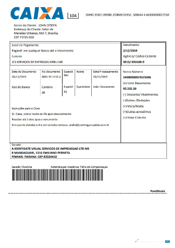 Download Brazil Caixo bank statement word